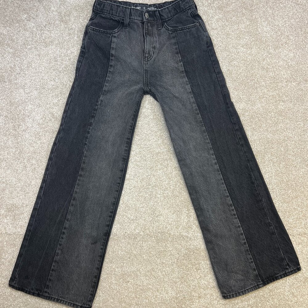 Women's Old Navy Extra High-Waisted Wide-Leg Jeans Size 16 Dark Gray